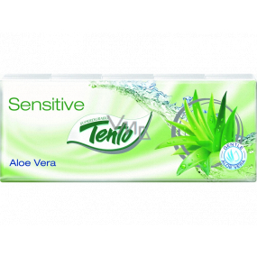 Tento Soft Aloe Vera hygienické vreckovky z čistej celulózy 3 vrstvové 10 kusov
