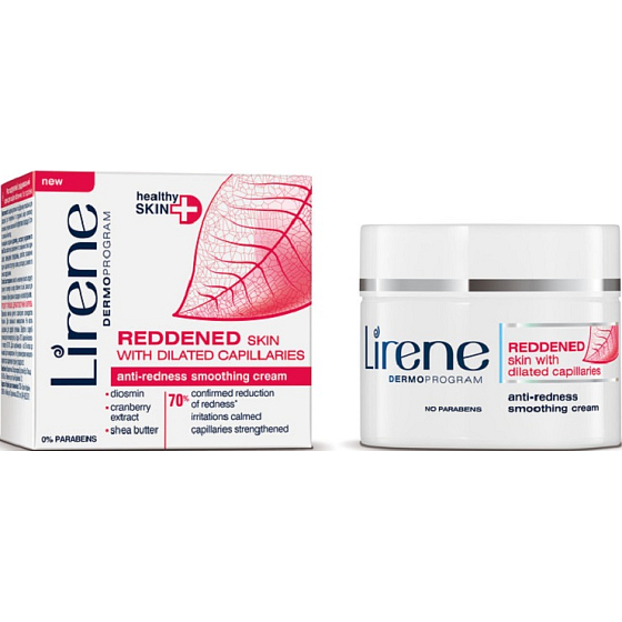 Lirene Healthy Skin + vyhladzujúci krém proti začervenaniu 50 ml