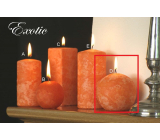 Lima Mramor Exotic vonná sviečka oranžová guľa 80 mm 1 kus