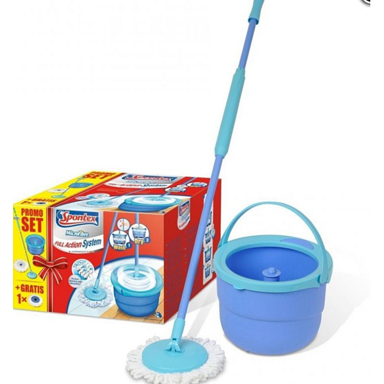 Spontex Full Action System strapcový mop + náhrada zadarmo set