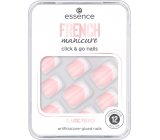 Essence French Manicure Click & Go Nails umelé nechty 01 Classic French 12 kusov