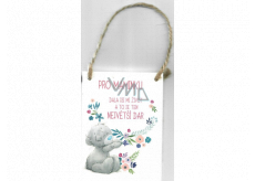 Me To You plaketka s venovaním Pre mamičku 8 x 11 x 0,5 cm