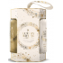 Grace Cole Bergamot, Ginger & Lemongrass umývací gél 100 ml + telový krém 100 ml + umývacia huba, kozmetická sada pre ženy