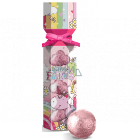 Grace Cole Glitter Fairies šumivé gule do kúpeľa 3 x 100 g, kozmetická súprava pre deti