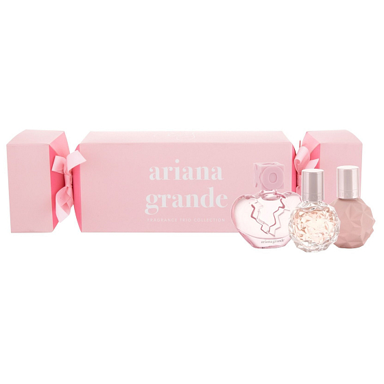 Ariana Grande Sweet Like Candy parfumovaná voda pre ženy 7,5 ml + Thank U, Next parfumovaná voda pre ženy 7,5 ml + Ari parfumovaná voda pre ženy 7,5 ml, darčeková sada pre ženy