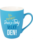 Albi Velvet cup Všetko najlepšie tyrkysová 300 ml