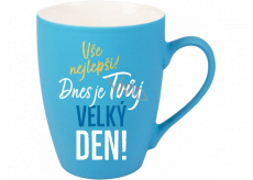 Albi Velvet cup Všetko najlepšie tyrkysová 300 ml