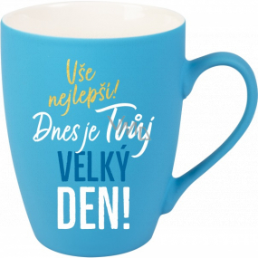 Albi Velvet cup Všetko najlepšie tyrkysová 300 ml