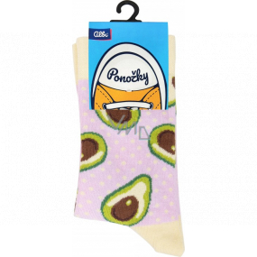 Albi Farebné ponožky univerzálna veľkosť Avocado 1 pár
