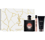 Yves Saint Laurent Opium Black parfémovaná voda 50 ml + parfémovaná voda 10 ml + tělové mléko 50 ml, dárková sada pro ženy