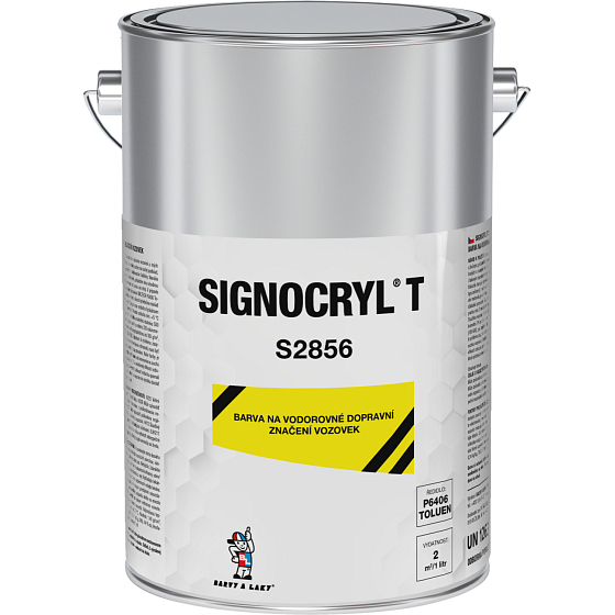 SIGNOCRYL T farba na vodorovné dopravné značenie vozoviek S2856, 0620 žltá, 4 l