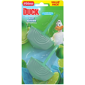 Duck Aqua 4v1 Tyrkysová Mäta Mission WC záves duopack 2x36 ml