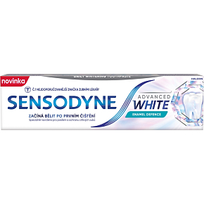 Sensodyne Advanced White Enamel Defence zubná pasta pre citlivé zuby, 75 ml