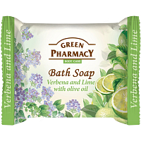 Green Pharmacy mydlo na ruky s olivovým olejom Verbena & Lime, 100 g