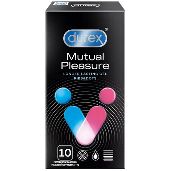 Durex Mutual Pleasure kondóm nominálna šírka: 56 mm 10 kusov