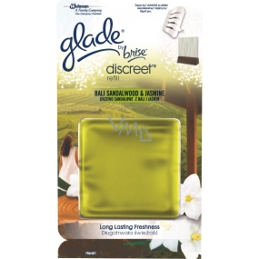 Glade Discreet Bali Sandalwood & Jasmine osviežovač vzduchu náhradná náplň 8 g