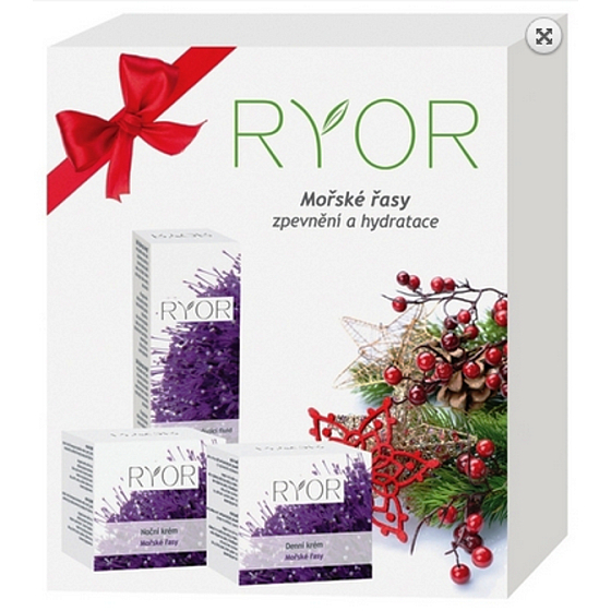 Ryor Morské riasy denný a nočný krém 2 x 50 ml + vypínacie fluid 50 ml, kozmetická sada