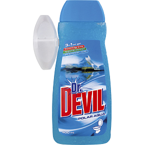 Dr. Devil Polar Aqua, WC gél + košík, 400 ml