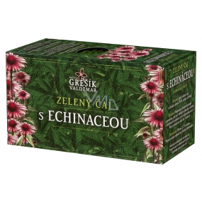 Grešík Zelený čaj s echinaceou s antioxidačnými účinkami 20 x 1,5 g