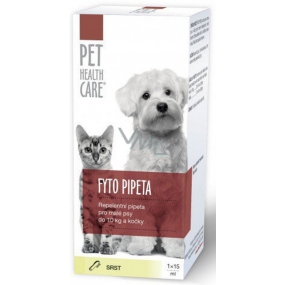 Pet Health Care Fytopipeta Repelentný pipeta pes, mačka do 10 kg 1 x 15 ml