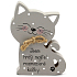 Nekupto Pets drevená ceduľka Som hrdým majiteľom rozmaznanej mačky 12 x 9 x 1,5 cm
