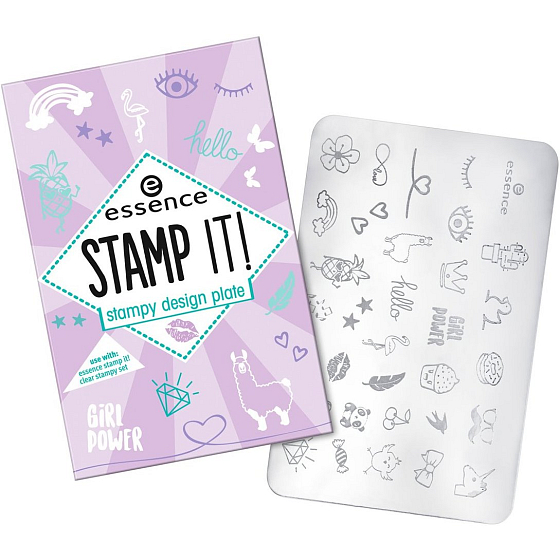 Essence Stamp It! šablóny na pečiatka 01 Nails Just Wanna Have Fun!