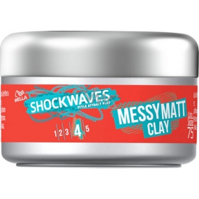 Wella shockwaves Messy Matt Clay tvarujúci íl na vlasy 75 ml