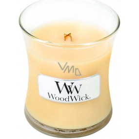Woodwick Lemongrass & Lily - Citrónová tráva a ľalie vonná sviečka s dreveným knôtom a viečkom sklo malá 85 g