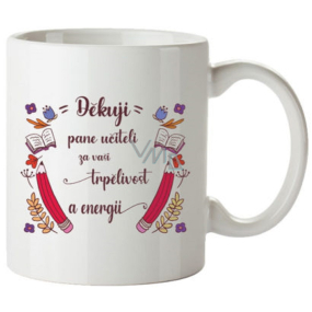 Bohemia Gifts Keramický hrnček s obrázkom Ďakujem pán učiteľ 350 ml