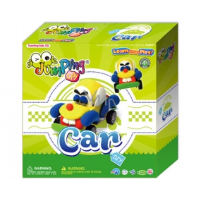 Jumping Clay Auto samoschnoucí modelovacia hmota 33 g + papierová maketa + kolieska 4+