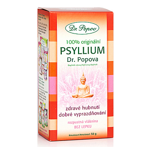 Dr. Popov Psyllium 100% originálne, podporuje správny metabolizmus tukov a navodzuje pocit sýtosti, rozpustná vláknina 50 g Dr. Popov Psyllium 100% originálne, podporuje správny metabolizmus tukov a navodzuje pocit sýtosti, rozpustná vláknina 50 g