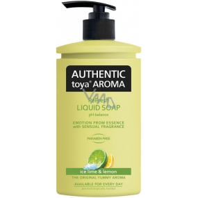 Authentic Toya Aroma Ice Lime & Lemon tekuté mydlo dávkovač 400 ml