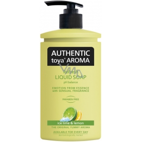 Authentic Toya Aróma Ice Lime & Lemon tekuté mydlo dávkovač 400 ml