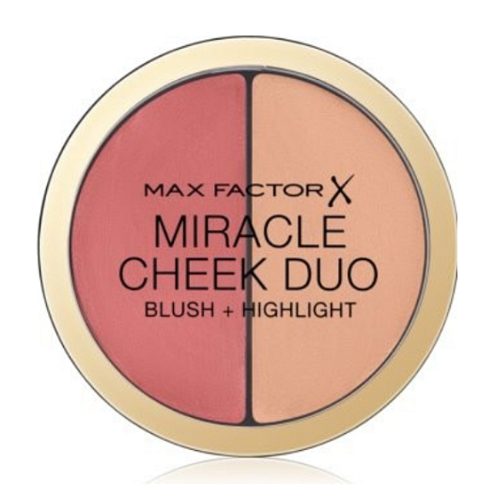 Max Factor Miracle Cheek Duo krémová tvárenka a rozjasňovač 20 Brown Peach & Champagne 11 g