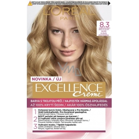 Loreal Paris Excellence Creme farba na vlasy 8.3 Svetlo zlatá blond