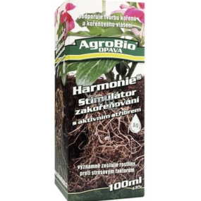 AgroBio Harmónia Stimulátor zakoreňovanie s aktívnym striebrom, zosilňuje rastliny a podporuje tvorbu koreňov 100 ml