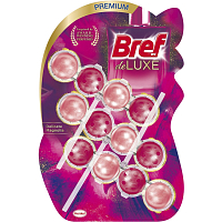 Bref De Luxe Delicate Magnolia pevný WC blok na hygienickú čistotu a sviežosť Vašej toalety 3 x 50 g