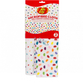 Jelly Belly Microfibre Cloth univerzálna utierka z mikrovlákna 32 x 32 cm 2 kusy