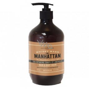 Scottish Fine Soaps Whisky Manhattan umývací gél na ruky a telo pre mužov dávkovač 500 ml