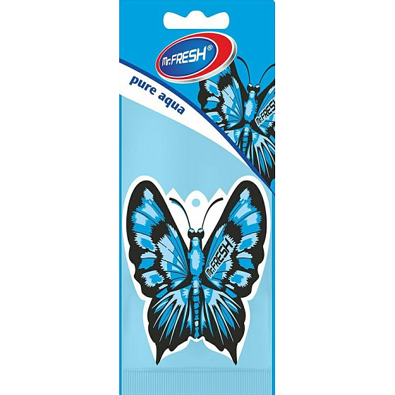 Mister Fresh Car Parfume Motýľ Pure Aqua osviežovač vzduchu závesný 1 kus