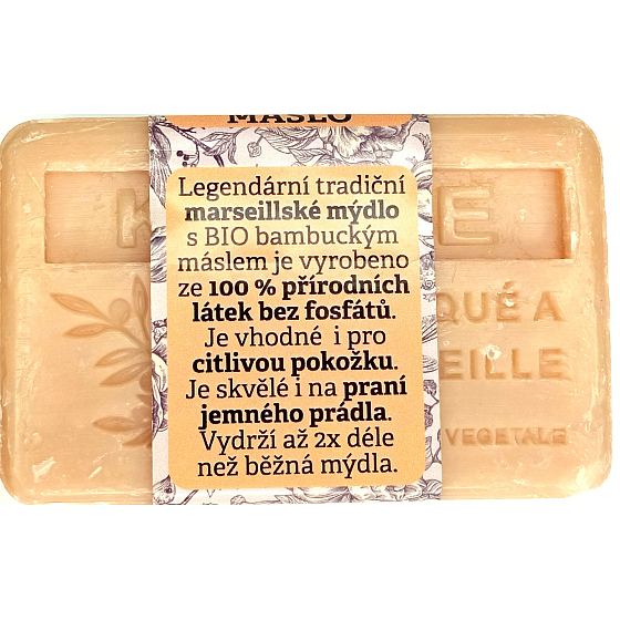 NeoCos Bambucké maslo prírodné, bio, z Provence, Marseillské mydlo s bambuckým maslom 125 g