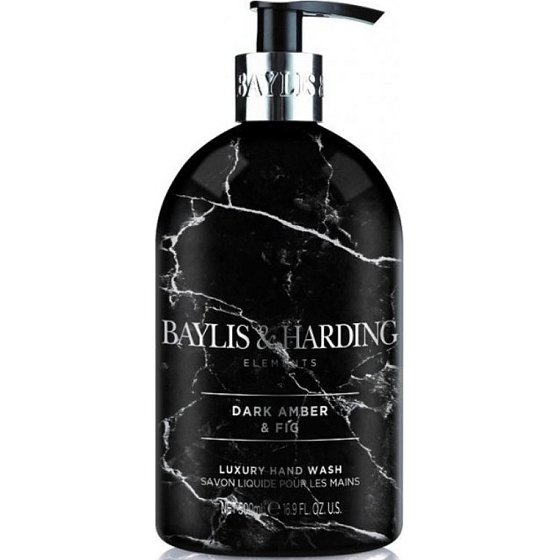 Baylis & Harding Ambra a Fík tekuté mydlo na ruky dávkovač 500 ml