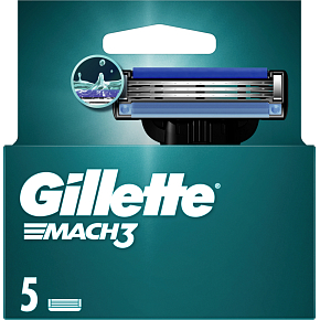 Gillette Mach3 náhradné hlavy, 5 ks