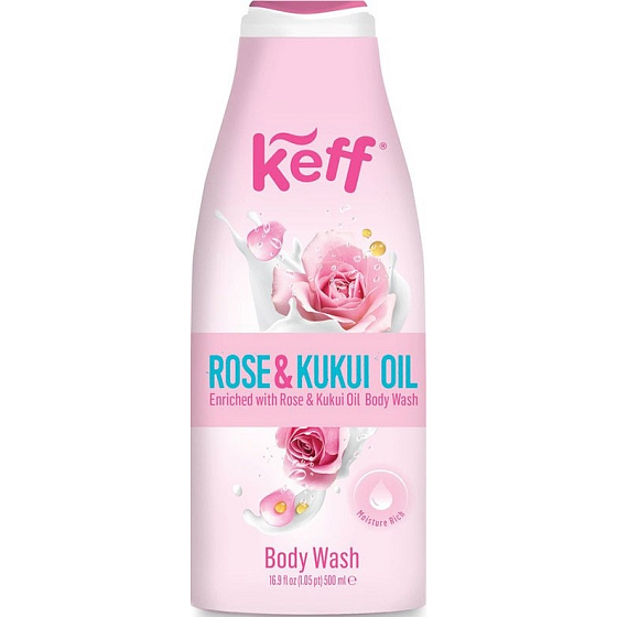 Keff Ruža & Kuku olej umývací gél na telo 500 ml