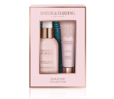 Baylis & Harding telový sprej s jojobovým, vanilkovým a mandľovým olejom 120 ml + lesk na pery 12 ml, kozmetická sada pre ženy