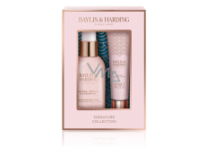 Baylis & Harding telový sprej s jojobovým, vanilkovým a mandľovým olejom 120 ml + lesk na pery 12 ml, kozmetická sada pre ženy