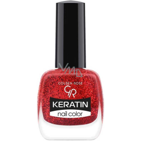 Golden Rose Keratin Nail Color Glitter lak na nechty 415 10,5 ml