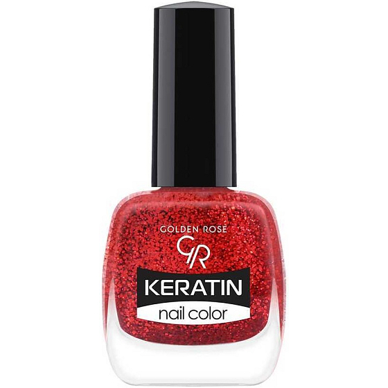 Golden Rose Keratin Nail Color Glitter lak na nechty 415 10,5 ml