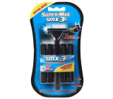 Super-Max SMX3 jednorazový holiaci strojček s 3 čepeľami + 10 náhradných hláv pre mužov