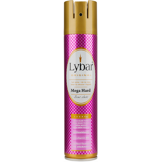Lybar Mega silno tužiaci lak na vlasy 250 ml